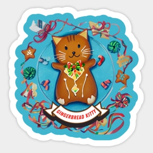 Gingerbread Kitty Sticker